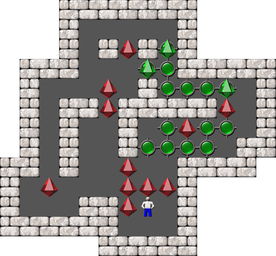 Sokoban Mass Remodel level 1497